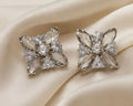 Crystal Butterfly Stud Earrings