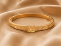 Golden Sculpted Heritage Bangle