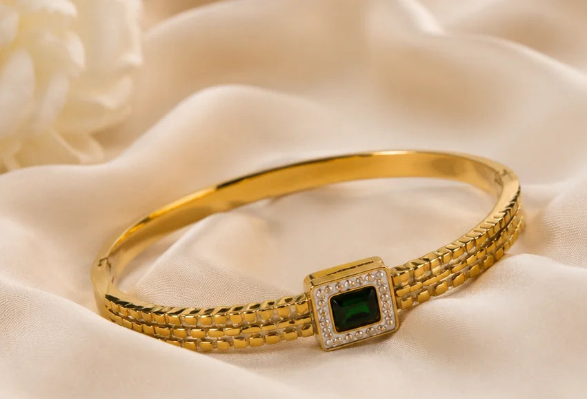 Golden Pearl & Multicolour Bridal Bangle Set