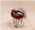 Crimson Crown Statement Ring