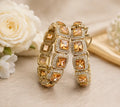 Golden Crystal Radiance Bangle Set
