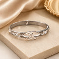 Silver Crystal Heritage Bangle