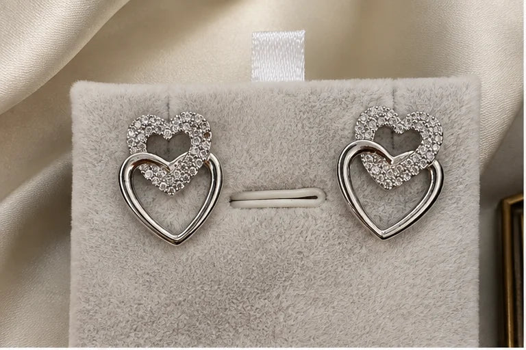 Celestial Heart Drop Earrings