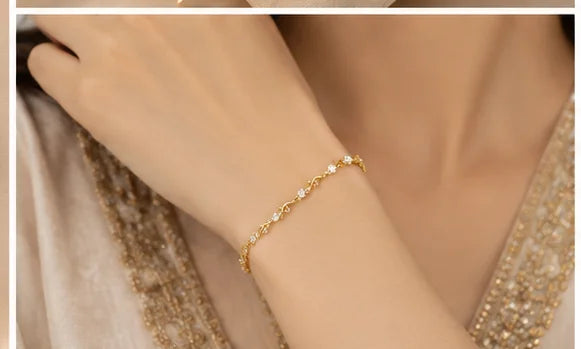 Luminous Crystal Link Bracelet