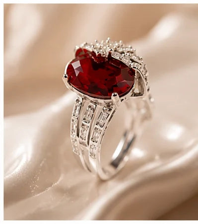 Crimson Crown Statement Ring
