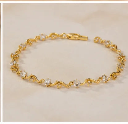 Luminous Crystal Link Bracelet