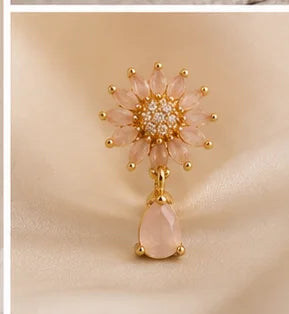 Blush Blossom Drop Earrings
