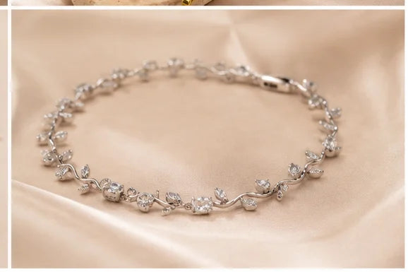 Emerald Vine Crystal Bracelet