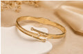 Golden Medallion Accent Bangle