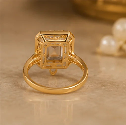 Imperial Crystal Signet Ring