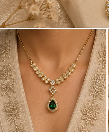 Emerald Royale Necklace Set