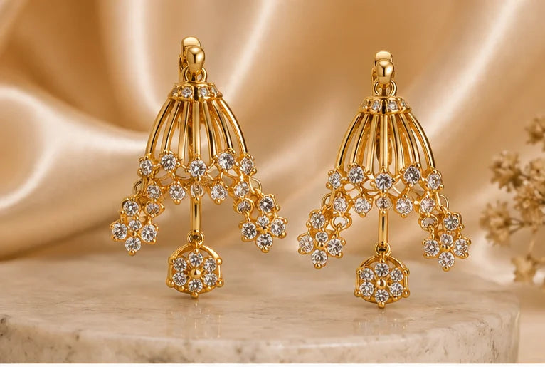 Celestial Bloom Drop Earrings