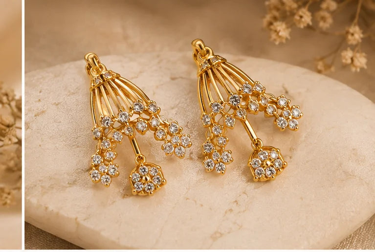 Celestial Bloom Drop Earrings