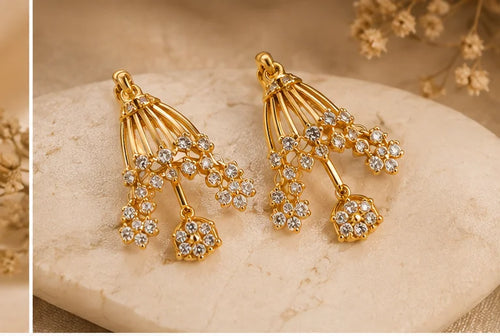 Celestial Bloom Drop Earrings