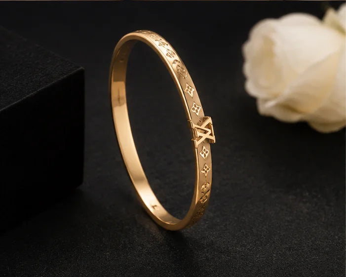 Golden Heritage Engraved Bangle