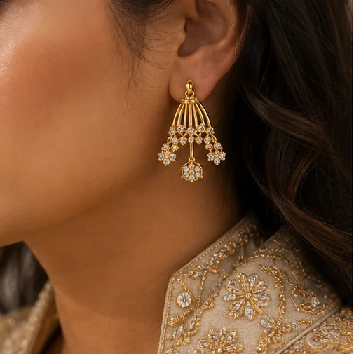 Celestial Bloom Drop Earrings