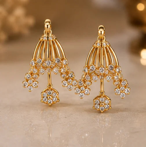 Celestial Bloom Drop Earrings