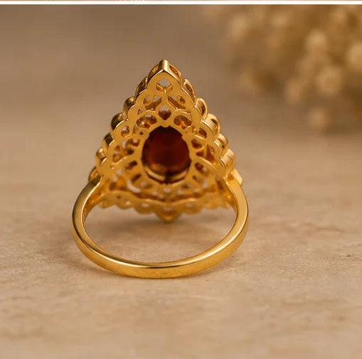 Ruby Royale Halo Ring